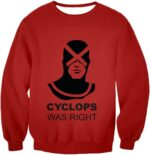 Marvels Ultimate Creation Cyclops Promo Red Hoodie - Sweatshirt