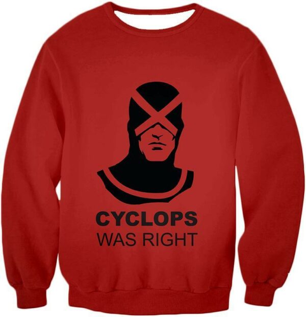 Marvels Ultimate Creation Cyclops Promo Red Hoodie - Sweatshirt