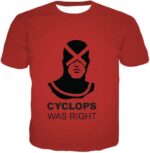 Marvels Ultimate Creation Cyclops Promo Red Hoodie - T-Shirt