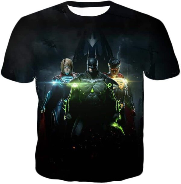 Next Generation Ultimate DC Heroes HD Graphic Black Hoodie - T-Shirt