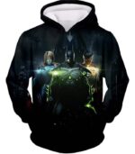 Next Generation Ultimate DC Heroes HD Graphic Black Zip Up Hoodie - Hoodie