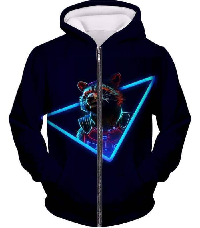 Rocket Raccoon Promo Black Zip Up Hoodie - Zip Up Hoodie