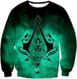 Super Cool Logo Assassin's Creed Ultimate Graphic Promo Zip Up Hoodie - Sweatshirt