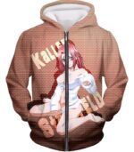 Super Cute Almost Naked Kallen Stadtfeld Brick Patterned Zip Up Hoodie