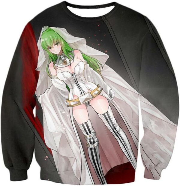 Super Sexy C.C. The Witch Of Britannia Anime Promo Hoodie - Sweatshirt