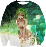 Super Sexy Green Haired Anime Girl C.C Cool Promo Hoodie - Sweatshirt