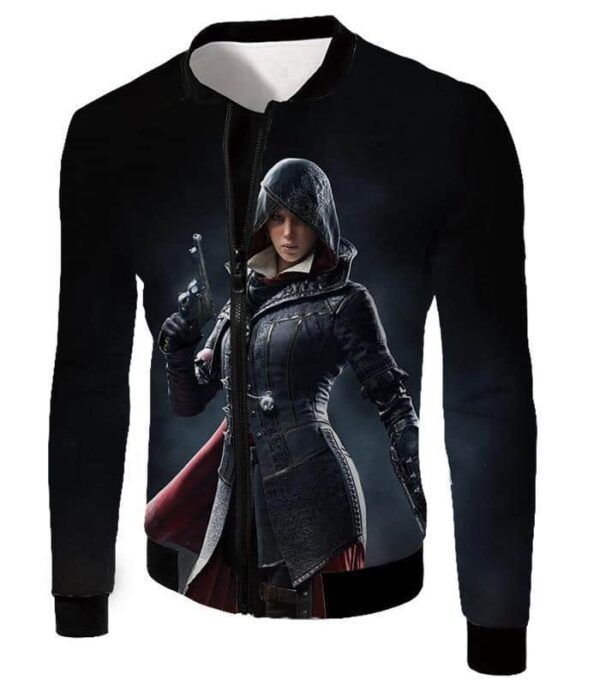 Syndicate Female Assassin Evie Frye Cool Black Hoodie - Jacket