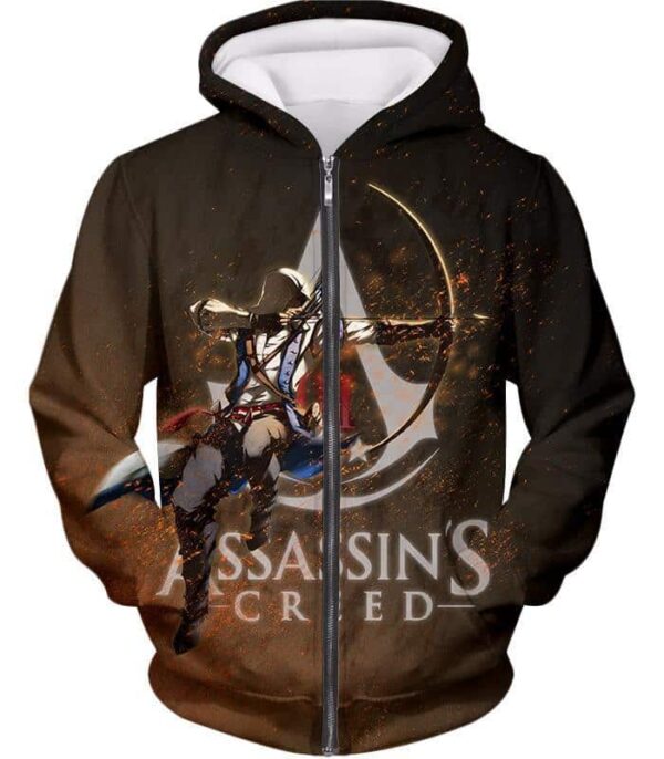 Ultimate Action Adventure Game Assassin's Creed Promo Zip Up Hoodie