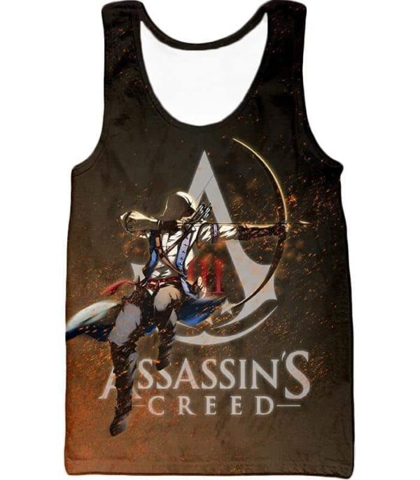 Ultimate Action Adventure Game Assassin's Creed Promo Zip Up Hoodie - Tank Top