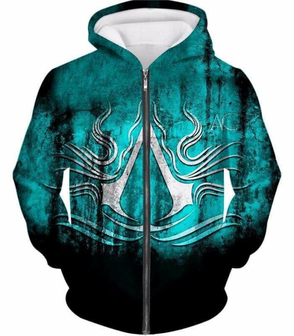 Ultimate Assassin's Creed Logo Graphic Promo Hoodie - Zip Up Hoodie