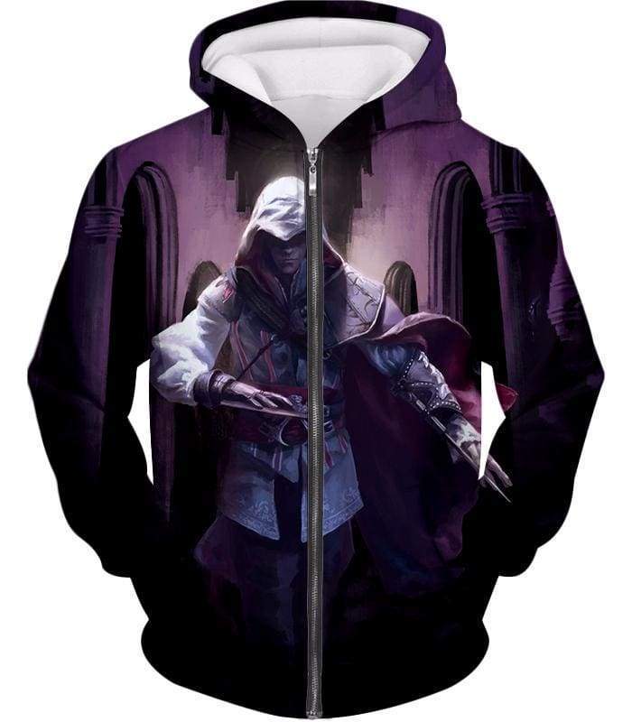 Ultimate Fighter Ezio Auuditore De Firenze Cool Action Promo Zip Up Hoodie