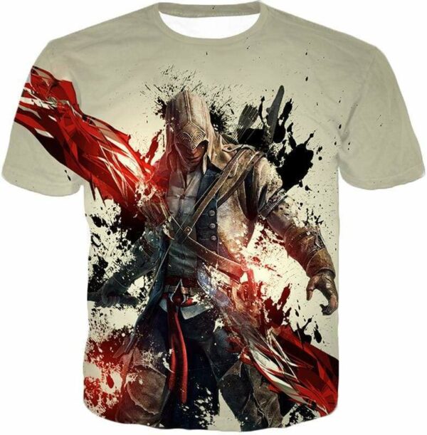 Ultimate Hero Ratonhnhake:ton Assassin Creed III Cool White Hoodie - T-Shirt