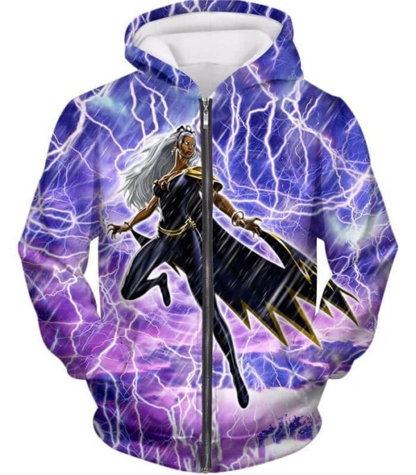 Ultimate Mutant Storm Animated Graphic Hoodie - Zip Up Hoodie