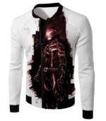 X-Men Action Hero Cyclops Cool White Graphic Zip Up Hoodie - Jacket