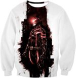 X-Men Action Hero Cyclops Cool White Graphic Zip Up Hoodie - Sweatshirt