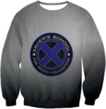 X-Men Charles Xaviers School For Gifted Youngsters Promo Grey Hoodie - Sweatshirt