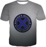 X-Men Charles Xaviers School For Gifted Youngsters Promo Grey Hoodie - T-Shirt