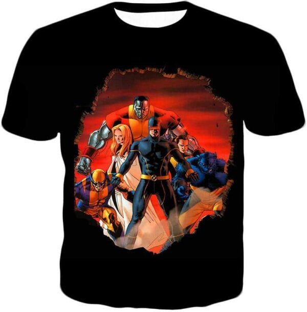 X-Men Heroes Black Hoodie - T-Shirt