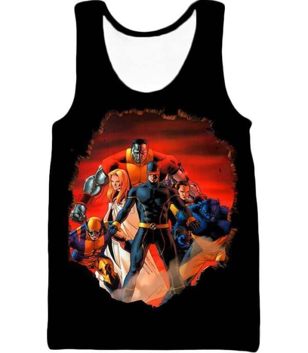 X-Men Heroes Black Hoodie - Tank Top