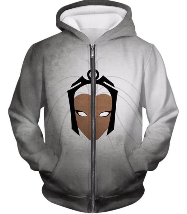 X-Men Heroine Storm Promo White Hoodie - Zip Up Hoodie