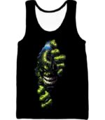 Crazily Angry Superhero Hulk Black Zip Up Hoodie - Tank Top