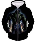 Edward Nortons The Incredible Hulk Promo Black Hoodie - Zip Up Hoodie