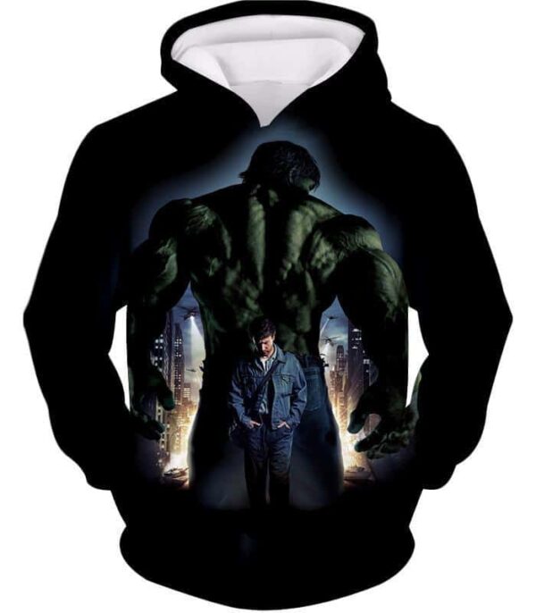 Edward Nortons The Incredible Hulk Promo Black Zip Up Hoodie - Hoodie