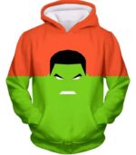 Fearsome Hulk Red And Green Hoodie