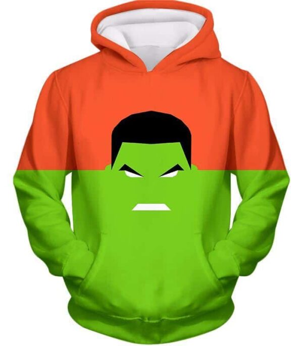 Fearsome Hulk Red And Green Zip Up Hoodie - Hoodie