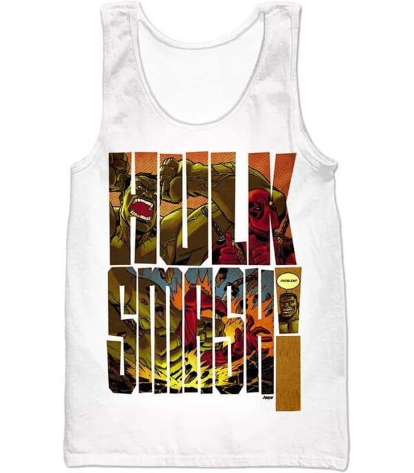 Hulk Smash White Hoodie - Tank Top