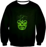 Incredible Green Hulk Promo Black Hoodie - Sweatshirt