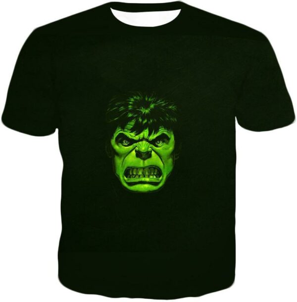 Incredible Green Hulk Promo Black Zip Up Hoodie - T-Shirt