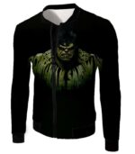 Movie Quotes Hulk Promo Black Zip Up Hoodie - Jacket