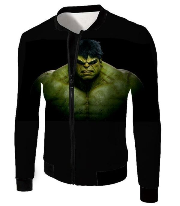 Superhero Hulk Black Hoodie - Jacket