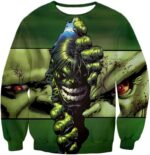 The Green Monster Hulk Zip Up Hoodie - Sweatshirt