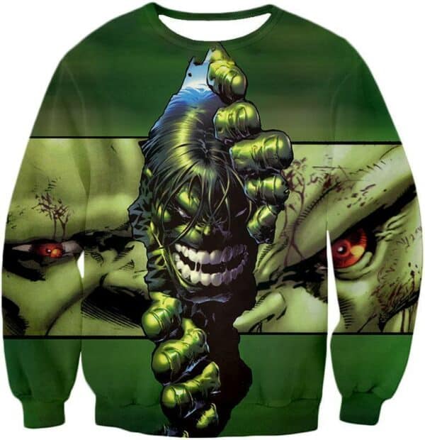 The Green Monster Hulk Zip Up Hoodie - Sweatshirt