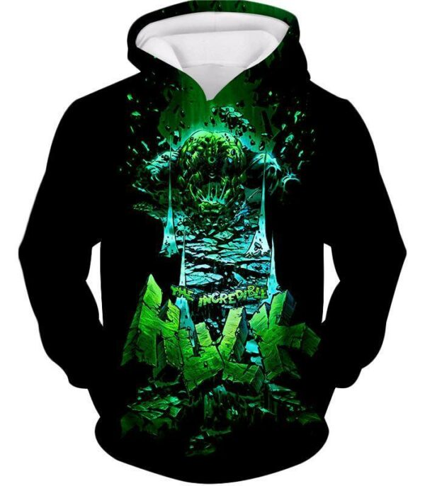 The Incredible Hulk Animated Promo Zip Up Hoodie - Hoodie