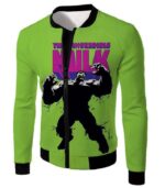 The New Incredible Hulk Promo Green Zip Up Hoodie - Jacket