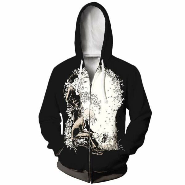 Hunter X Hunter Hoodie - Leorio And Kurapika Manga Zip Up Hoodie