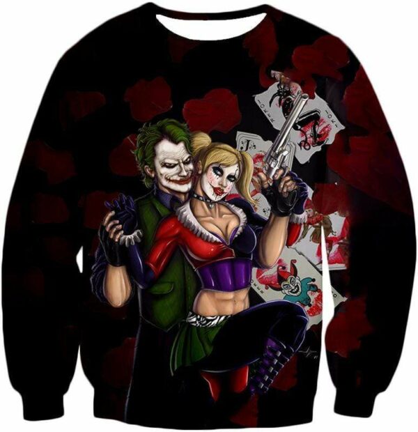 Best Villain Couple Joker X Harley Quinn Graphic Hoodie - Sweatshirt