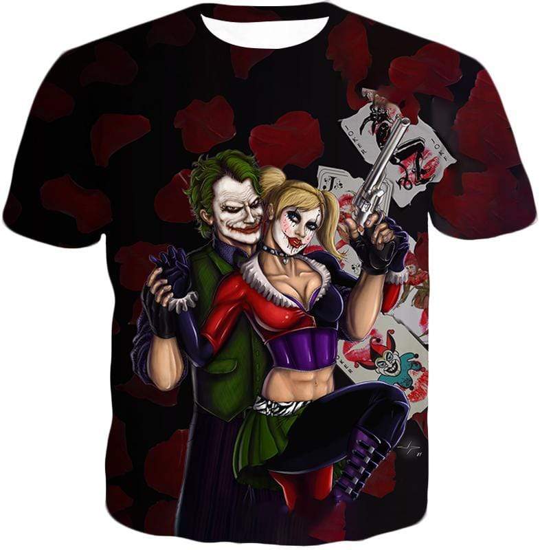 Best Villain Couple Joker X Harley Quinn Graphic Hoodie - T-Shirt