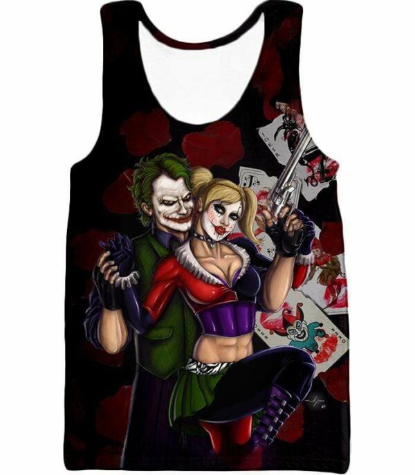 Best Villain Couple Joker X Harley Quinn Graphic Hoodie - Tank Top