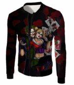 Best Villain Couple Joker X Harley Quinn Graphic Zip Up Hoodie - Jacket