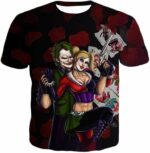 Best Villain Couple Joker X Harley Quinn Graphic Zip Up Hoodie - T-Shirt