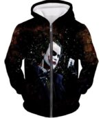 Ultimate Super Villain The Joker HD Print Hoodie - Zip Up Hoodie