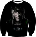 Cool God Of Mischief Loki Thor Promo Black Hoodie - Sweatshirt