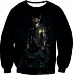 Loki Odinson The Asgardian Cool Black Action Hoodie - Sweatshirt