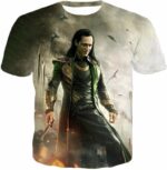 Marvels Mind Controlling Villain Loki Graphic Action Hoodie - T-Shirt