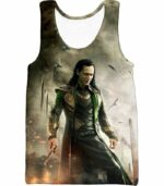 Marvels Mind Controlling Villain Loki Graphic Action Hoodie - Tank Top