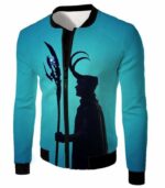 VillainoAsgardian Loki Cool Blue Hoodie - Jacket